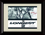 8x10 Framed George Segal - The Longest Day Autograph Replica Print Framed Print - Movies FSP - Framed   