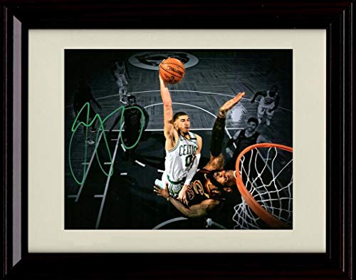 8x10 Framed Jayson Tatum - Dunking - Boston Celtics - Autograph Replica Print Framed Print - Pro Basketball FSP - Framed   