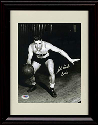 Framed 8x10 John Wooden - Purdue - Autograph Replica Print Framed Print - College Basketball FSP - Framed   