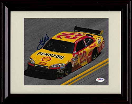8x10 Framed Kevin Harvick - Penzoil Car - Autograph Replica Print Framed Print - NASCAR FSP - Framed   
