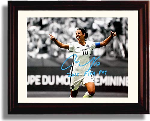 Framed Carli Lloyd Player of The Year US Women's Soccer Autograph Replica Print Framed Print - Soccer FSP - Framed   