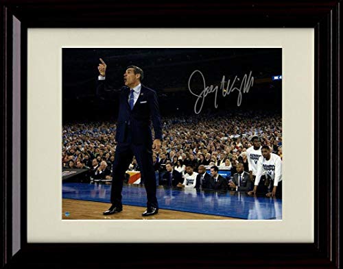 Framed 8x10 Jay Wright - Sideline Point - Autograph Replica Print - Villanova Wildcats Framed Print - College Basketball FSP - Framed   