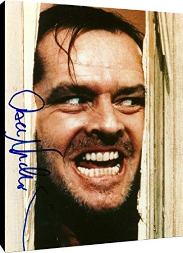 Metal Wall Art:  Jack Nicholson Autograph Print - Shining Metal - Movies FSP - Metal   