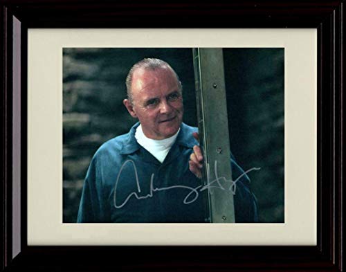 8x10 Framed Silence of The Lambs - Anthony Hopkins Autograph Replica Print Framed Print - Movies FSP - Framed   