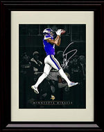 8x10 Framed Stefon Diggs - Jump Catch - Autograph Replica Print Framed Print - Pro Football FSP - Framed   