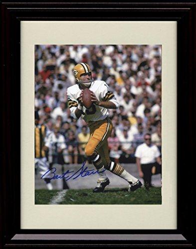 8x10 Framed Bart Starr - Green Bay Packers Autograph Promo Print Framed Print - Pro Football FSP - Framed   