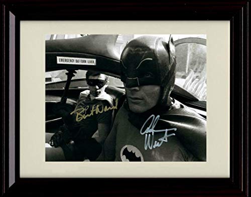 8x10 Framed Adam West and Burt Ward - Batman - Autograph Replica Print Framed Print - Television FSP - Framed   