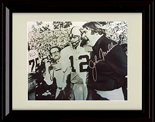 16x20 Framed John Madden Autograph Replica Print - Sideline with Ken Stabler Gallery Print - Pro Football FSP - Gallery Framed   