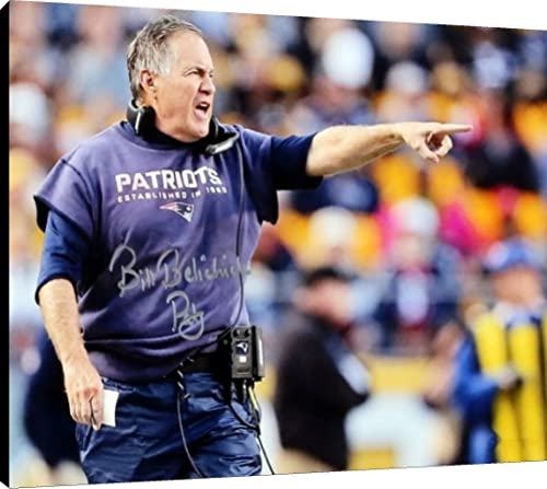 Bill Belichick Floating Canvas Wall Art - Head Coach in Charge Floating Canvas - Pro Football FSP - Floating Canvas   