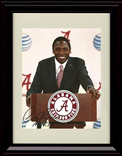 Framed 8x10 Avery Johnson - Head Coach - Autograph Replica Print - Alabama Crimson Tide Framed Print - College Basketball FSP - Framed   