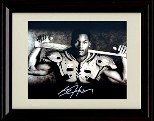 8x10 Framed Bo Jackson - Bo Knows - Autograph Replica Print Framed Print - Pro Football FSP - Framed   