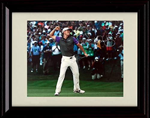 Framed Rory McIlroy Autograph Replica Print - Celebration Framed Print - Golf FSP - Framed   