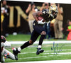 Michael Thomas Floating Canvas Wall Art - On the Run Floating Canvas - Pro Football FSP - Floating Canvas   