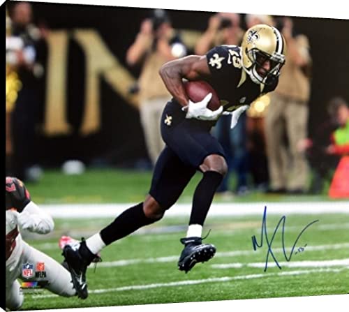 Michael Thomas Floating Canvas Wall Art - On the Run Floating Canvas - Pro Football FSP - Floating Canvas   