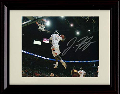 Framed 8x10 Johnny Flynn - Soaring Dunk - Autograph Replica Print - Syracuse Framed Print - College Basketball FSP - Framed   