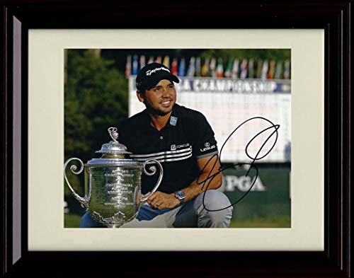 Framed Jason Day Autograph Replica Print - With Trophy Framed Print - Golf FSP - Framed   