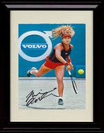 8x10 Framed Naomi Osaka Autograph Replica Print - Serving Framed Print - Tennis FSP - Framed   