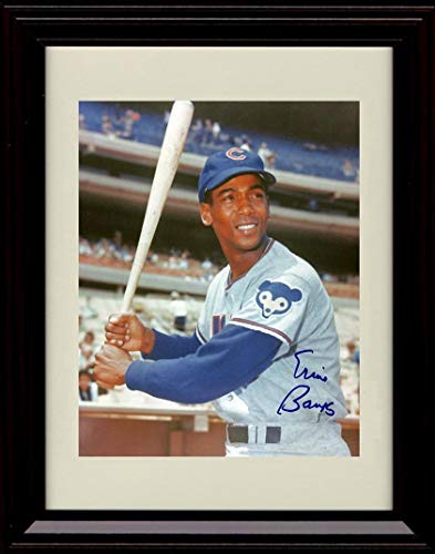 Unframed Ernie Banks Autograph Replica Print - Up to Bat Unframed Print - Baseball FSP - Unframed   