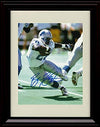 16x20 Framed Barry Sanders - On The Run - Autograph Replica Print Gallery Print - Pro Football FSP - Gallery Framed   