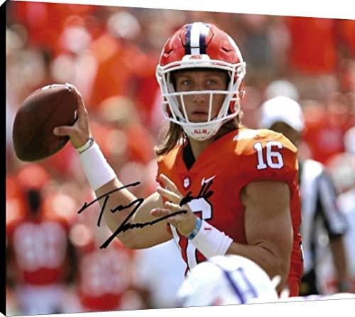Trevor Lawrence Canvas Wall Art - Clemson Tigers Canvas - College Football FSP - Canvas   