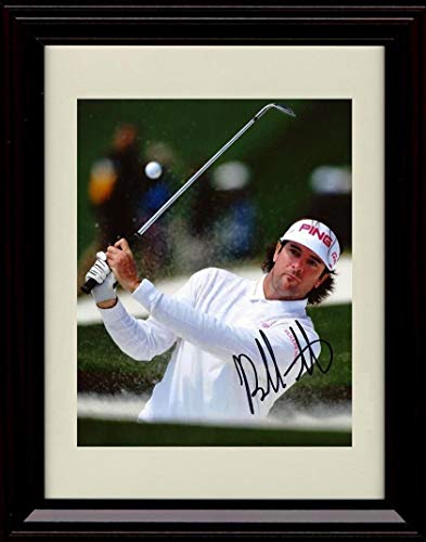 Unframed Bubba Watson Autograph Replica Print - White Portrait Unframed Print - Golf FSP - Unframed   