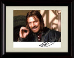 8x10 Framed Lord of The Rings - Sean Bean Autograph Replica Print Framed Print - Movies FSP - Framed   
