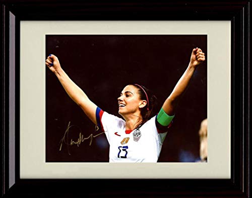16x20 Framed Alex Morgan - Celebration - Autograph Replica Print Gallery Print - Soccer FSP - Gallery Framed   