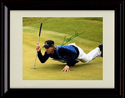 Unframed Camilo Villegas Autograph Replica Print - Judging the Putt Unframed Print - Golf FSP - Unframed   