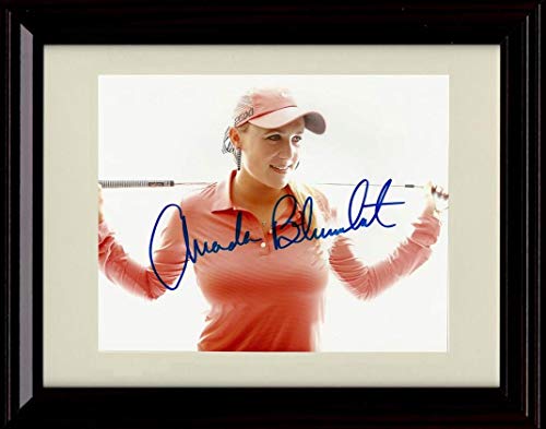 Unframed Amanda Blumenherst Autograph Replica Print - Driver Behind Back Unframed Print - Golf FSP - Unframed   