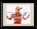 Framed Amanda Blumenherst Autograph Replica Print - Driver Behind Back Framed Print - Golf FSP - Framed   