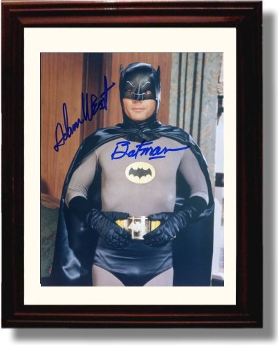 16x20 Framed Adam West Autograph Promo Print - Batman Gallery Print - Movies FSP - Gallery Framed   