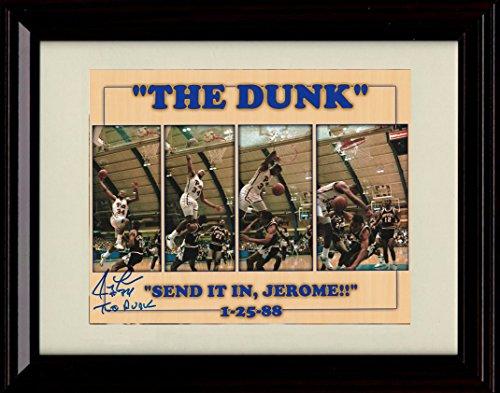 Framed 8x10 Jerome Lane The Dunk Autograph Promo Print - Pitt Panthers Framed Print - College Basketball FSP - Framed   