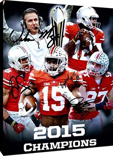 Canvas Wall Art:   2015 Ohio State National Championship Autograph Print Canvas - College Football FSP - Canvas   