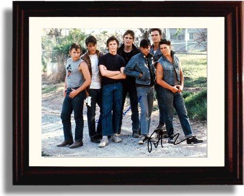 Unframed C Thomas Howell and Ralph Macchio Autograph Promo Print - The Outsiders Unframed Print - Movies FSP - Unframed   