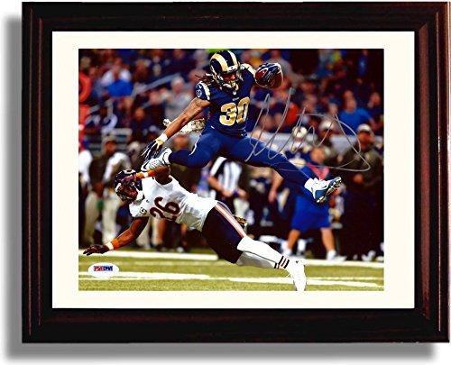 8x10 Framed Todd Gurley - Los Angeles Rams "Leaping TD" Autograph Promo Print Framed Print - Pro Football FSP - Framed   