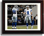 Framed - Tony Romo and Dez Bryant - Dallas Cowboys Autograph Promo Print Framed Print - Pro Football FSP - Framed   
