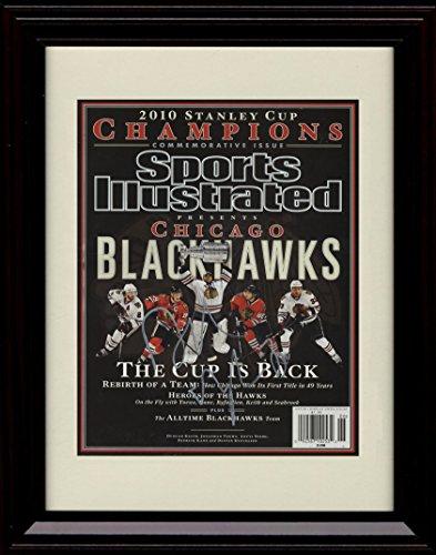 8x10 Framed 2010 Chicago Black Hawks SI Championship - Dustin Byfuglien Framed Print - Hockey FSP - Framed   