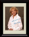16x20 Framed Barbara Walters Autograph Promo Print - Broadcast Journalist Gallery Print - Television FSP - Gallery Framed   