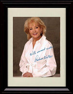 16x20 Framed Barbara Walters Autograph Promo Print - Broadcast Journalist Gallery Print - Television FSP - Gallery Framed   