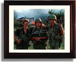 Framed Charlie Sheen Autograph Promo Print - Platoon Framed Print - Movies FSP - Framed   