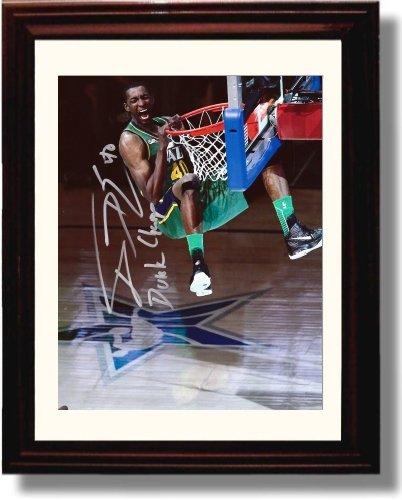 Unframed Jeremy Evans Autograph Promo Print - Utah Jazz Unframed Print - Pro Basketball FSP - Unframed   