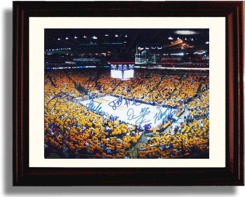 16x20 Framed Golden State Warriors Team Autograph Promo Print - Golden State Warriors Gallery Print - Pro Basketball FSP - Gallery Framed   