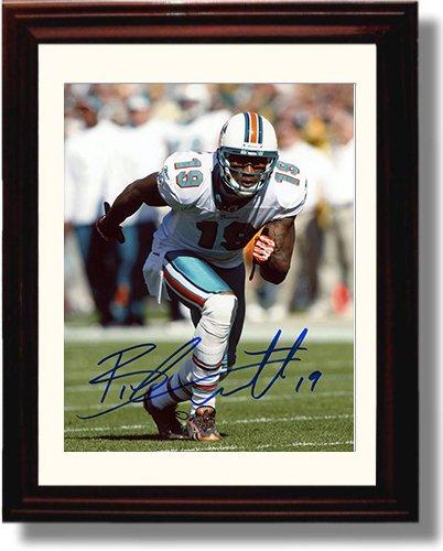 8x10 Framed Brandon Marshall - Miami Dolphins Autograph Promo Print Framed Print - Pro Football FSP - Framed   