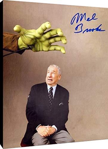 Floating Canvas Wall Art:  Mel Brooks Autograph Print - Young Frankenstien Floating Canvas - Movies FSP - Floating Canvas   