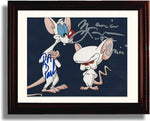 Unframed Pinky and The Brain Autograph Promo Print - Landscape Unframed Print - Television FSP - Unframed   