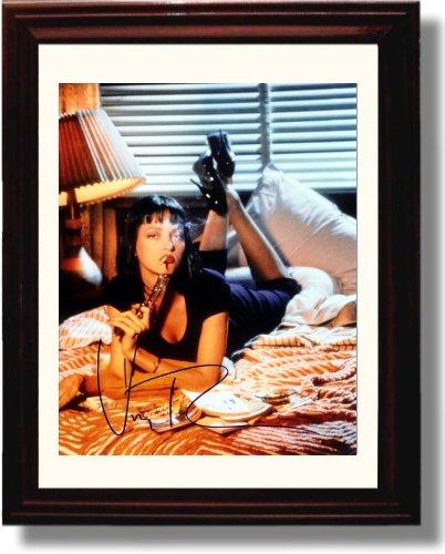Framed Uma Thurman Autograph Promo Print - Pulp Fiction Framed Print - Movies FSP - Framed   