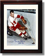 8x10 Framed Gordie Howe "Mr Hockey" Detroit Red Wings Autograph Promo Print Framed Print - Hockey FSP - Framed   