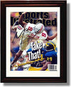 16x20 Gallery Frame Michigan Wolverines - "Take That! No. 1 Michigan Flattens Ohio State" Marcus Ray 1997 Gallery Print - College Football FSP - Gallery Framed   