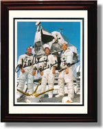 8x10 Framed Charles Conrad, Jr, Richard F. Gordon Jr, Alan L. Bean Autograph Promo Print - Apollo 12 Framed Print - History FSP - Framed   