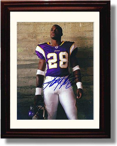 Framed Adrian Peterson - Minnesota Vikings Autograph Promo Print Framed Print - Pro Football FSP - Framed   